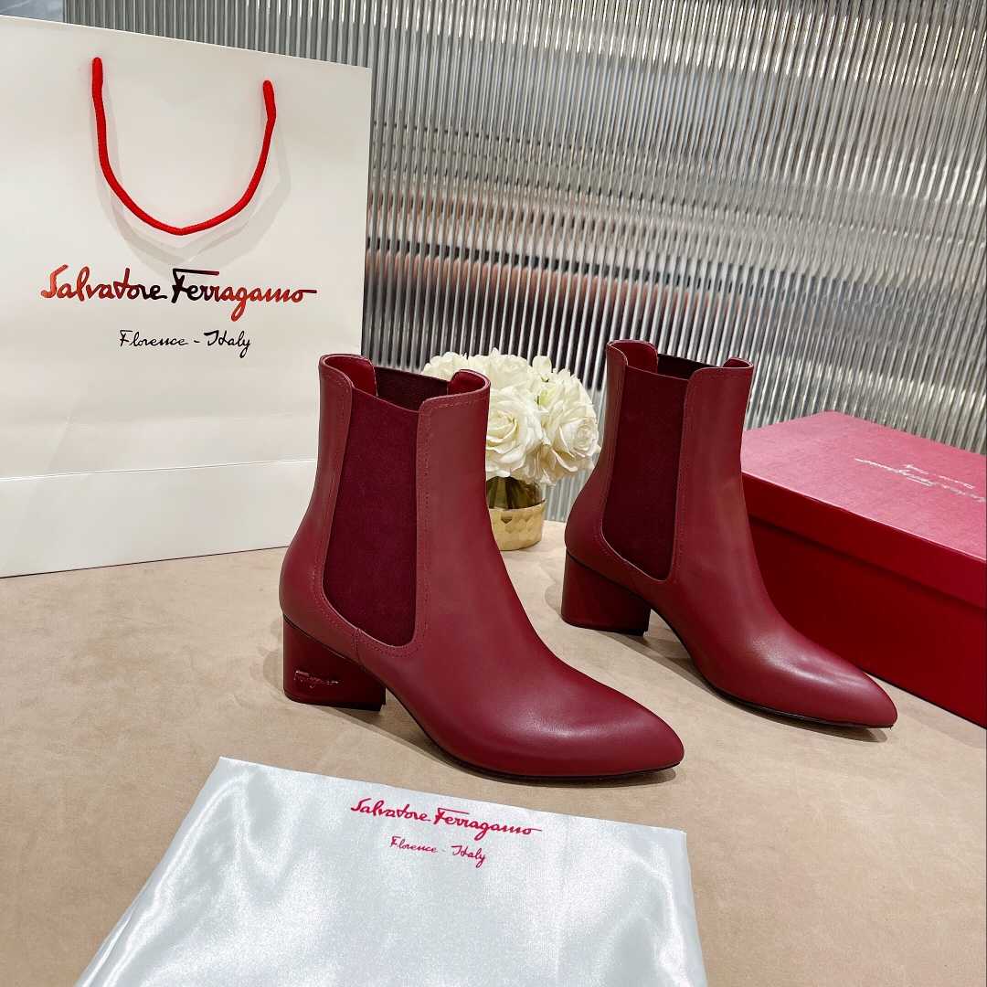 Ferragamo Leather Ankle Boot - DopestKickz