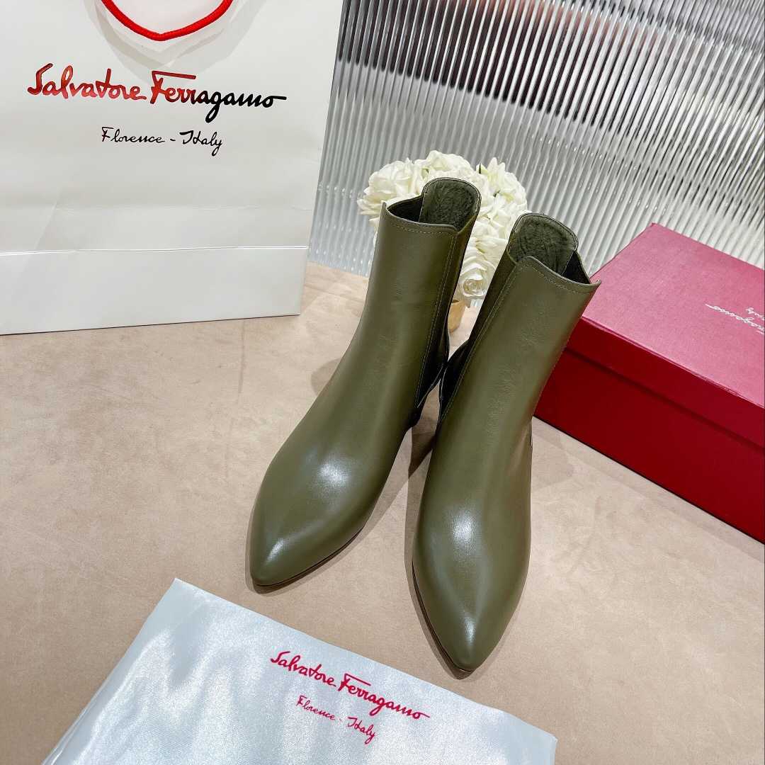 Ferragamo Leather Ankle Boot - DopestKickz