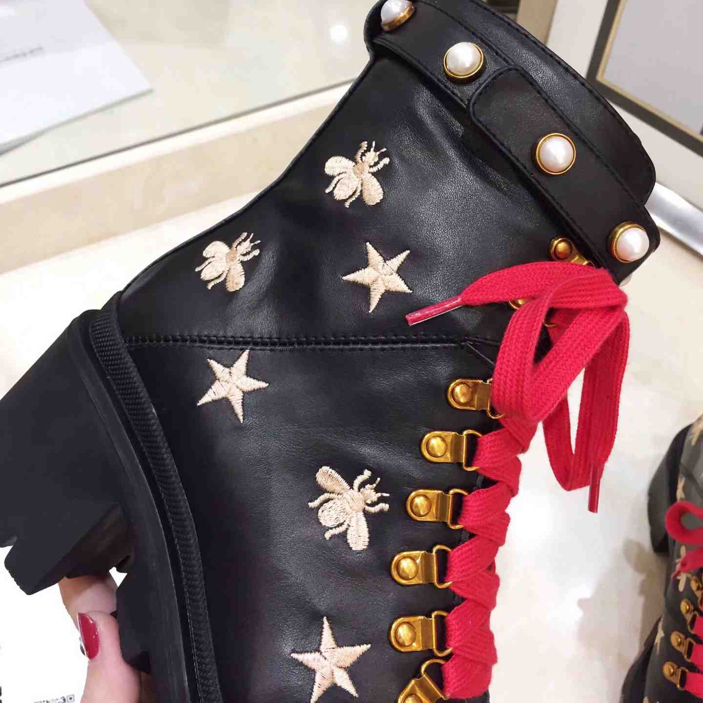 Gucci Leather Ankle Boot - DopestKickz
