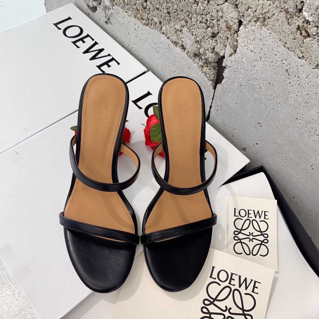Loewe Rose Heel Sandal In Goatskin - DopestKickz