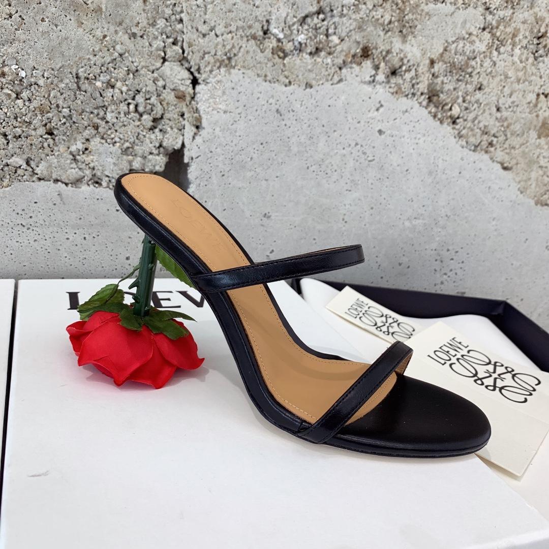 Loewe Rose Heel Sandal In Goatskin - DopestKickz