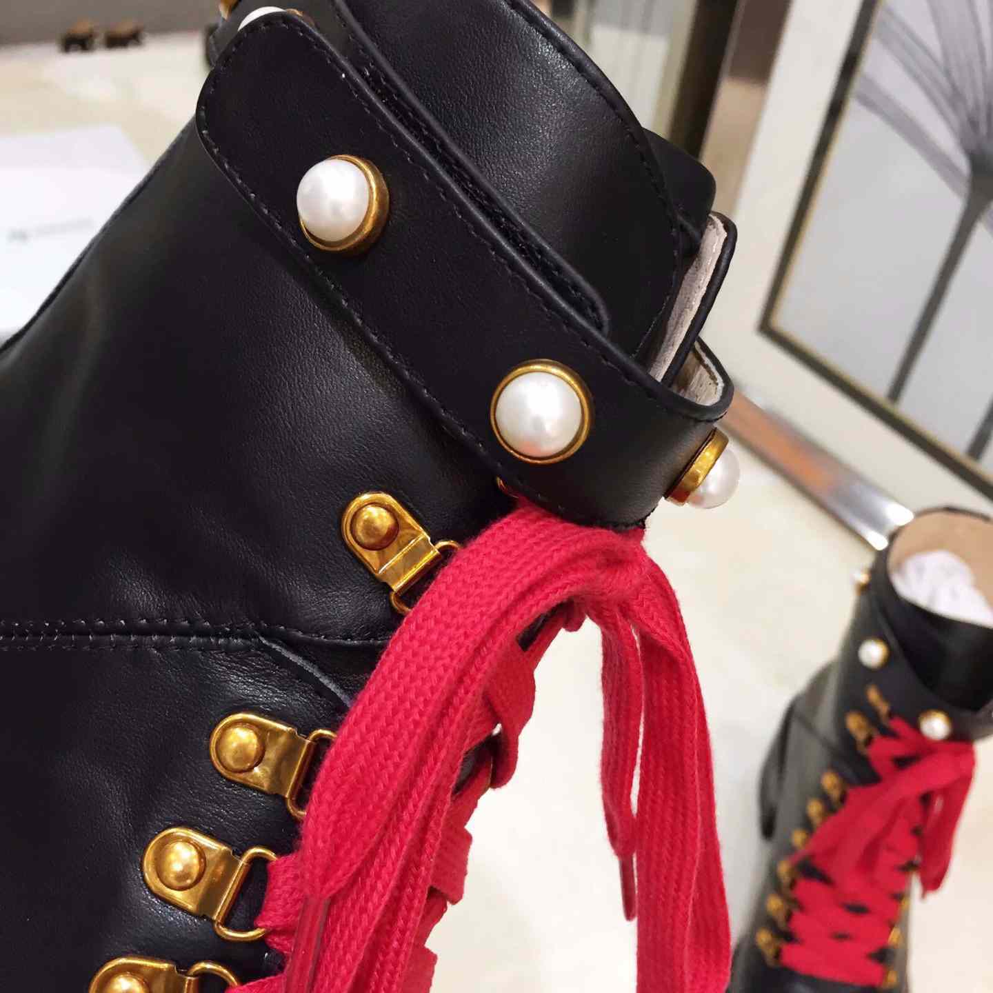 Gucci Leather Ankle Boot - DopestKickz