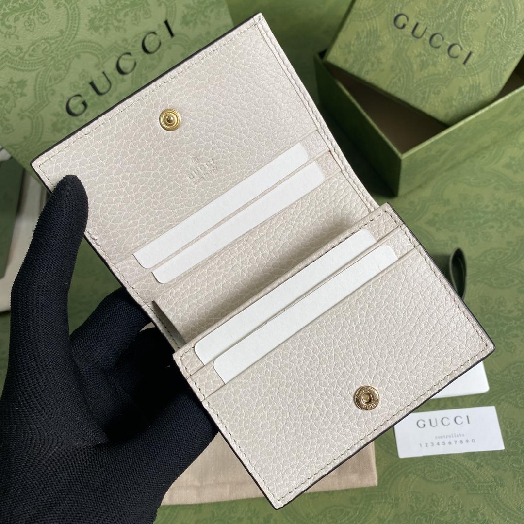 Gucci GG Marmont Card Case Wallet(11-9-3cm)    - DopestKickz
