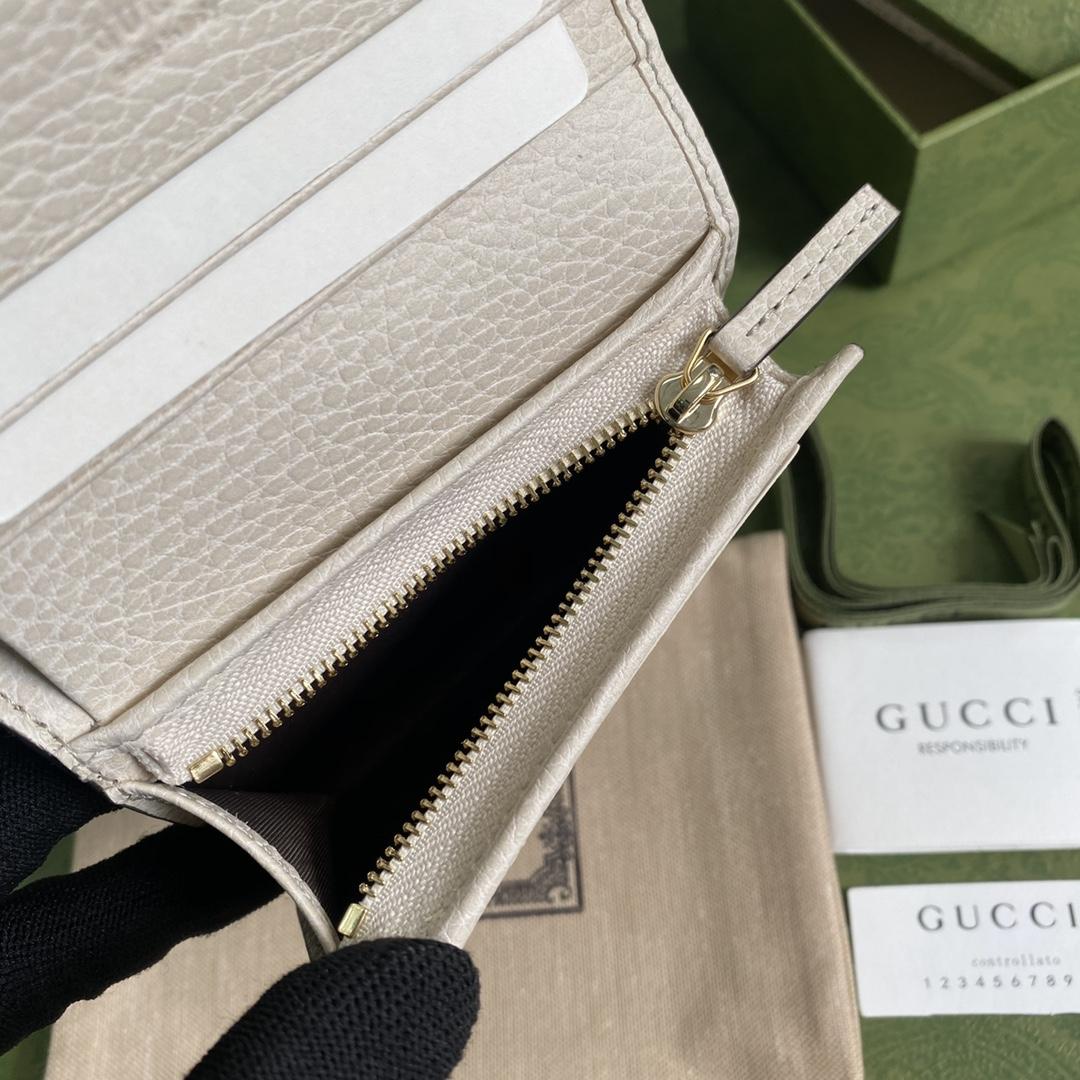 Gucci GG Marmont Card Case Wallet(11-9-3cm)    - DopestKickz