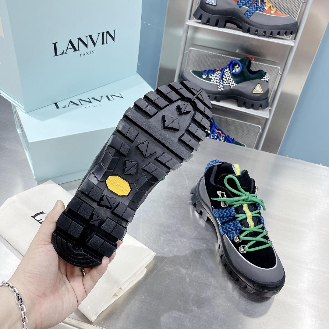 Lanvin Chunky-Sole Lace-Up Sneakers - DopestKickz