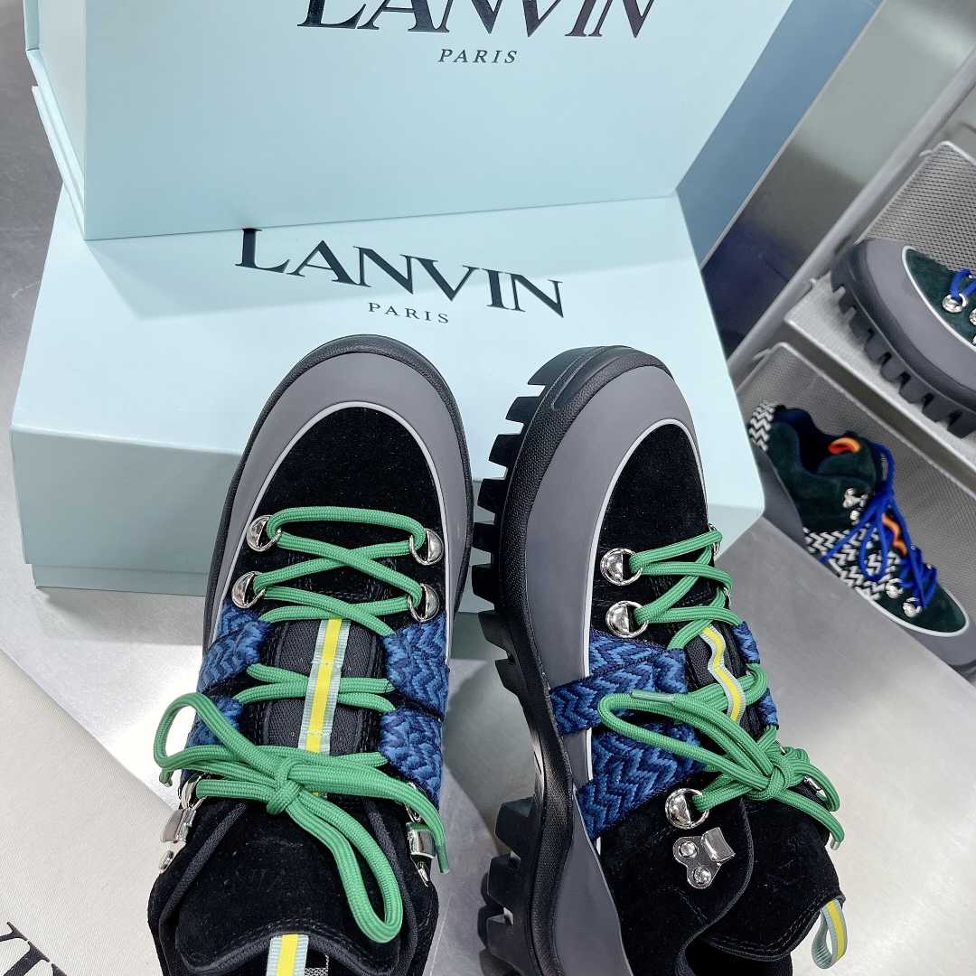 Lanvin Chunky-Sole Lace-Up Sneakers - DopestKickz