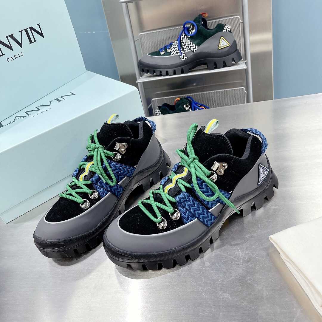 Lanvin Chunky-Sole Lace-Up Sneakers - DopestKickz