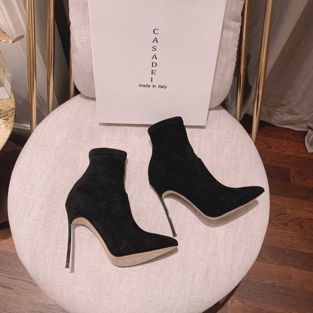 Casadei Blade Stretch Suede Ankle Boots - DopestKickz