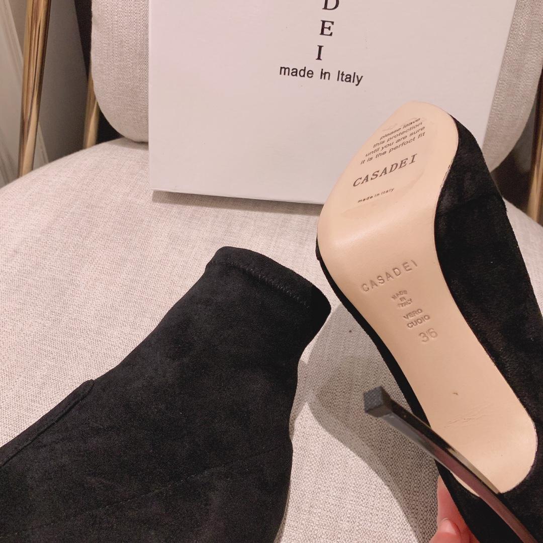 Casadei Blade Stretch Suede Ankle Boots - DopestKickz