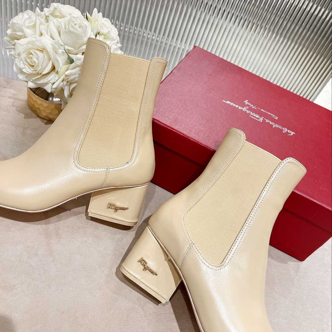 Ferragamo Leather Ankle Boot - DopestKickz