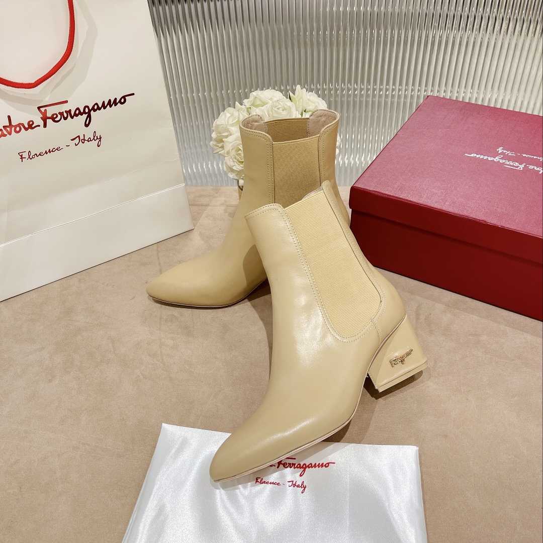Ferragamo Leather Ankle Boot - DopestKickz