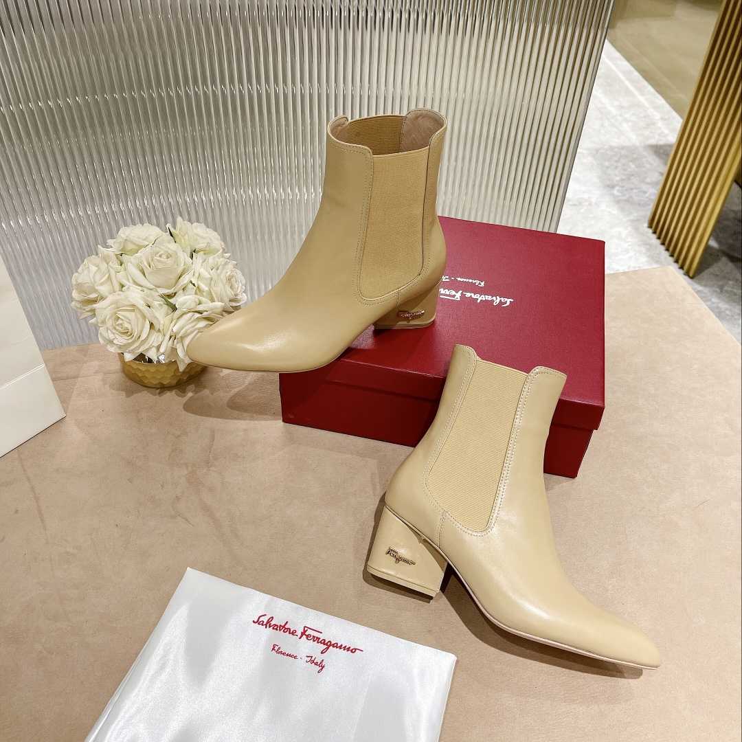 Ferragamo Leather Ankle Boot - DopestKickz