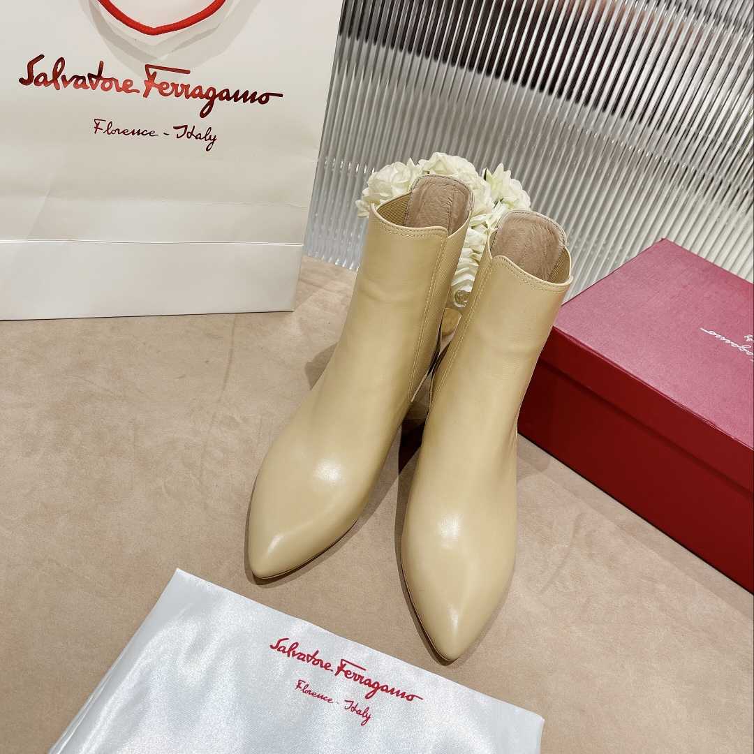 Ferragamo Leather Ankle Boot - DopestKickz