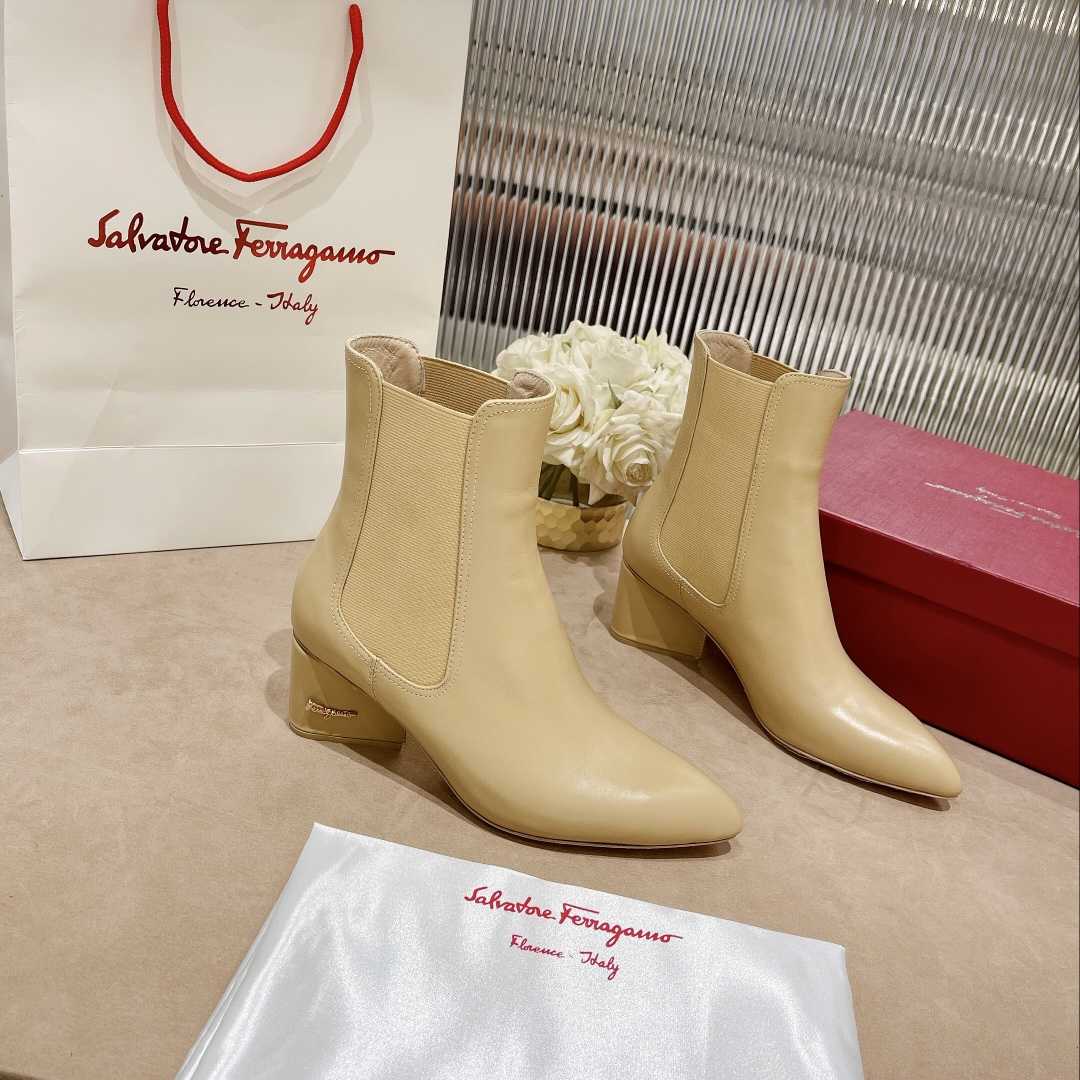 Ferragamo Leather Ankle Boot - DopestKickz