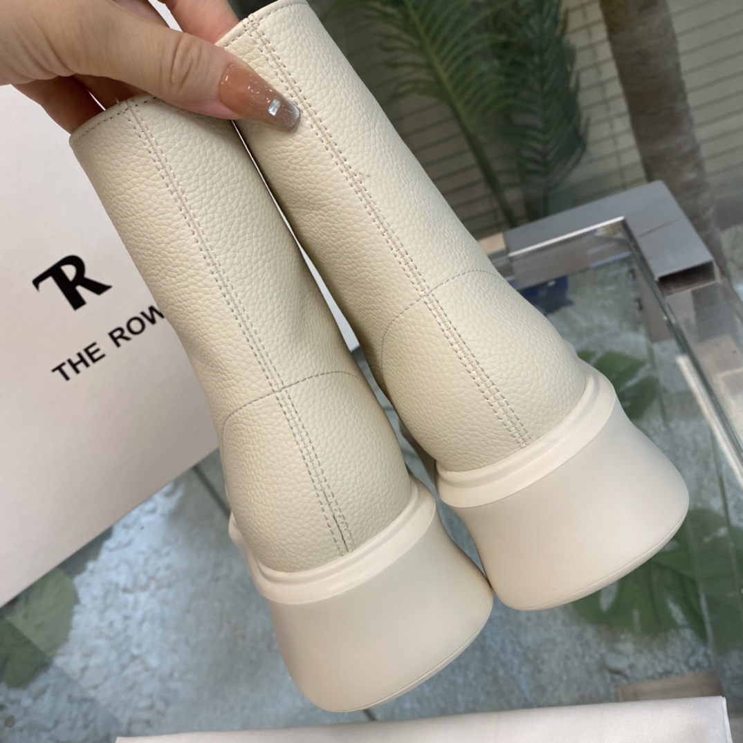 The Row Zipped Boot 1 In Leather - DopestKickz