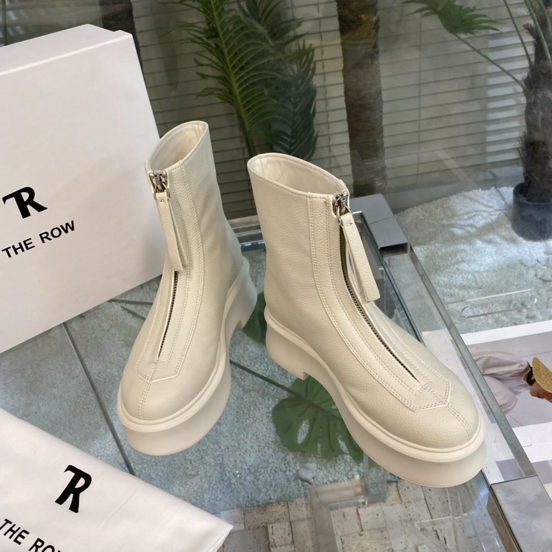 The Row Zipped Boot 1 In Leather - DopestKickz