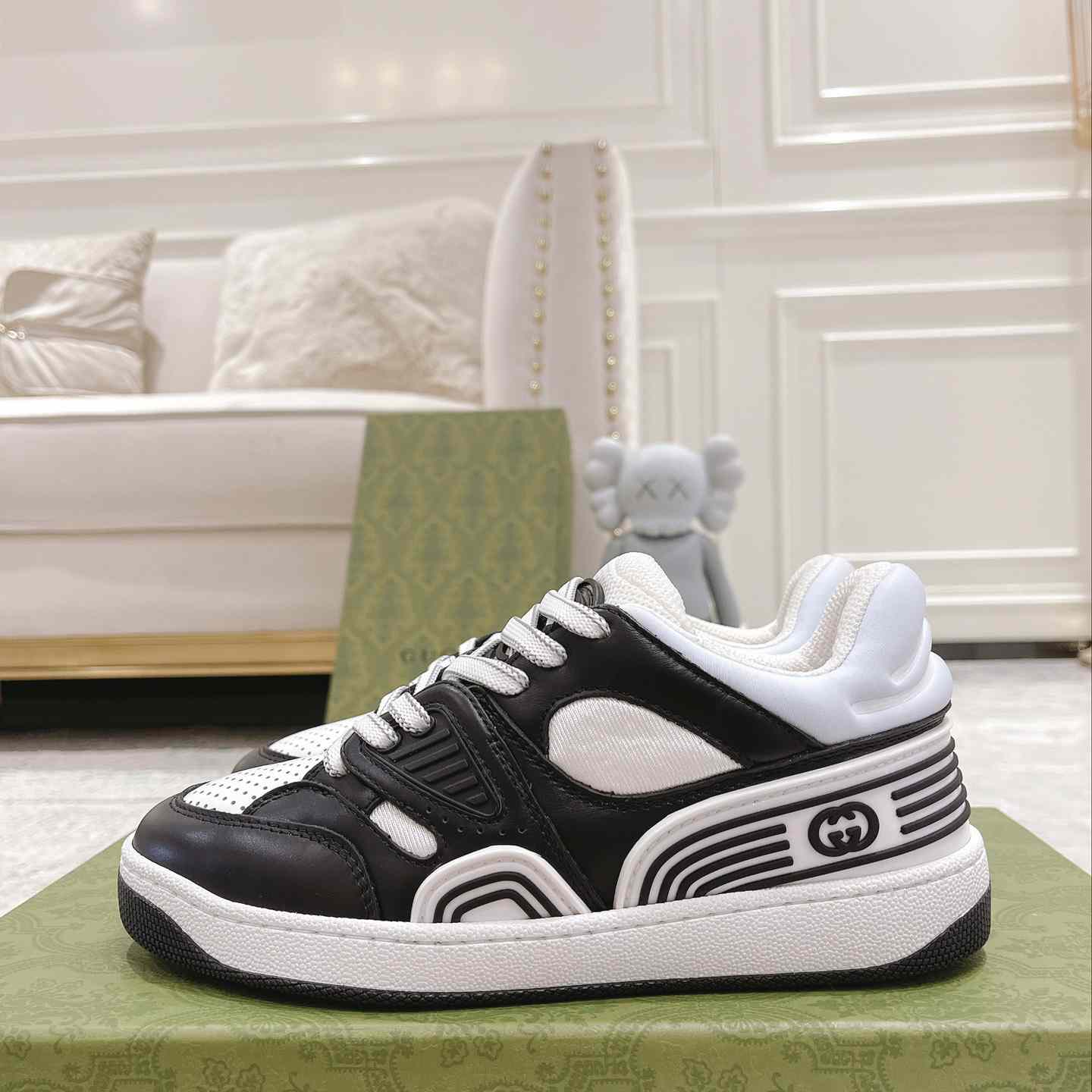 Gucci Basket Sneaker With lnterlocking G  - DopestKickz