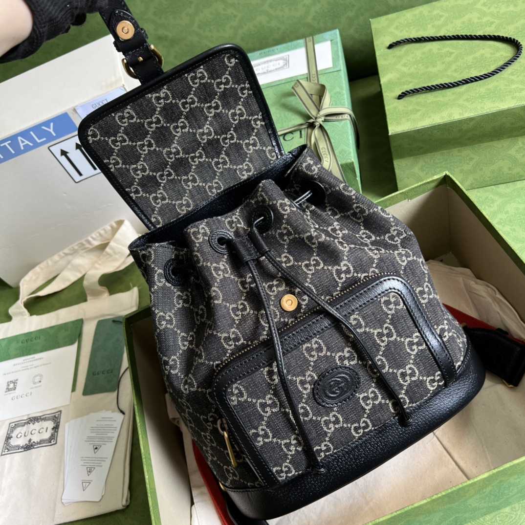 Gucci Backpack With Interlocking G(26.5- 30- 13cm) - DopestKickz
