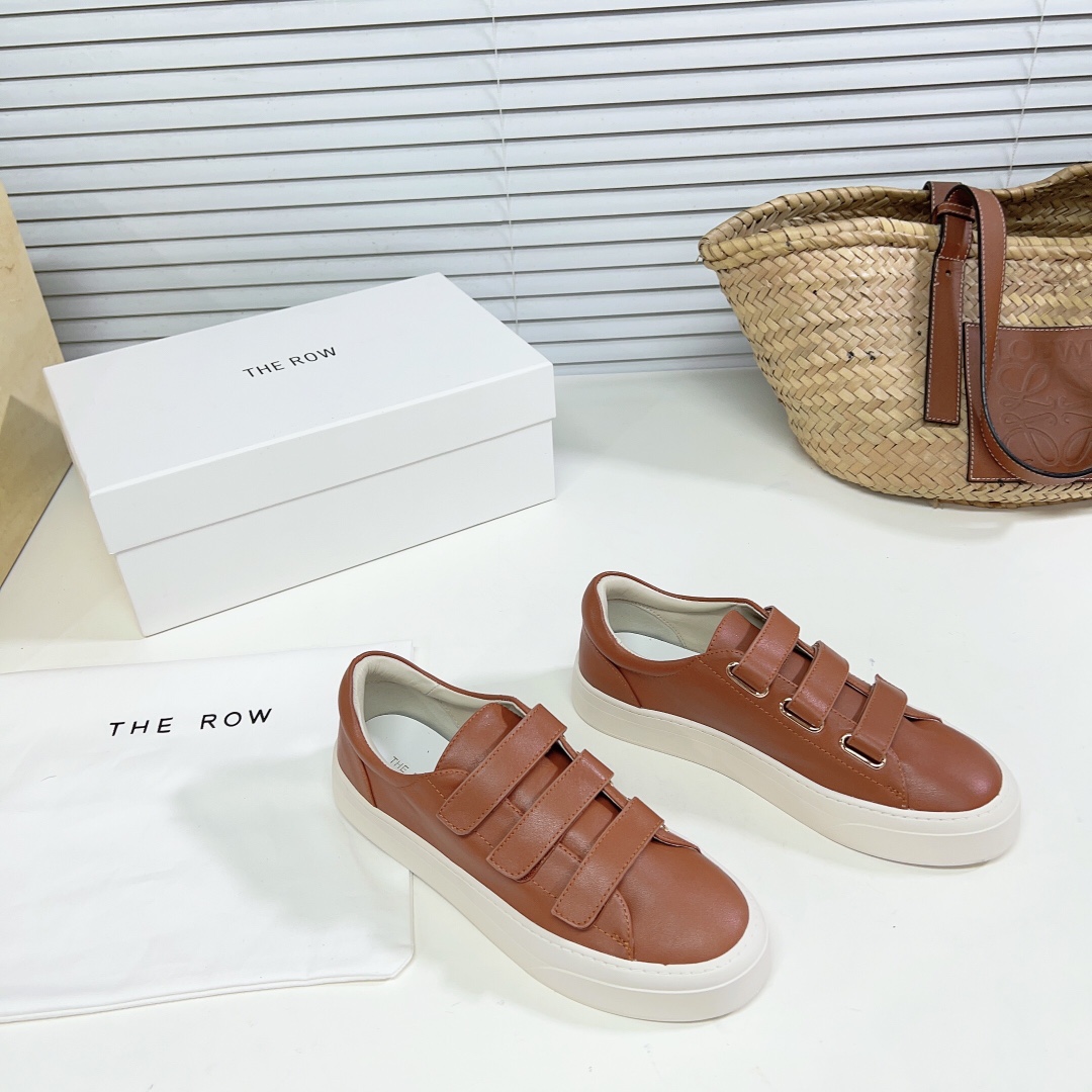 The Row Dean Strappy Sneaker In Leather - DopestKickz