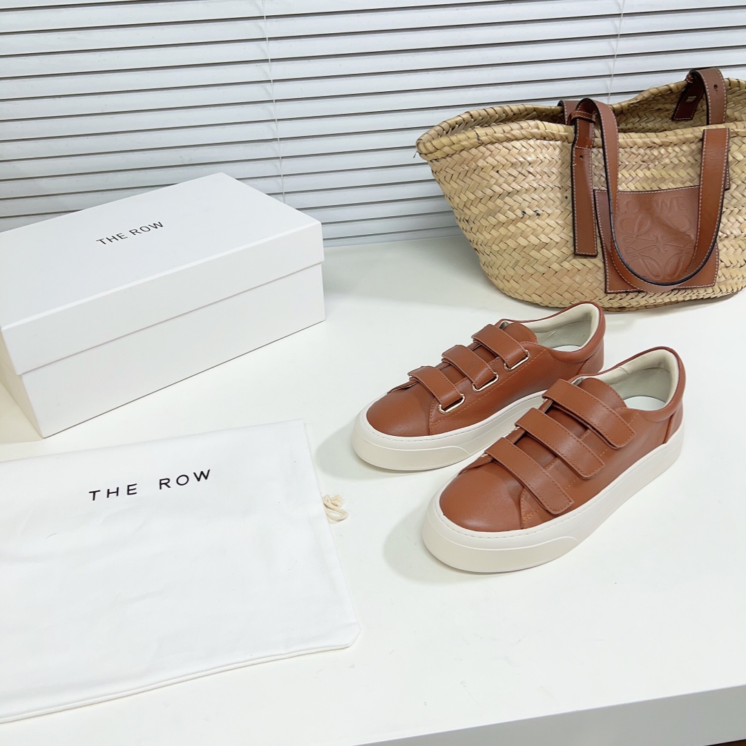 The Row Dean Strappy Sneaker In Leather - DopestKickz