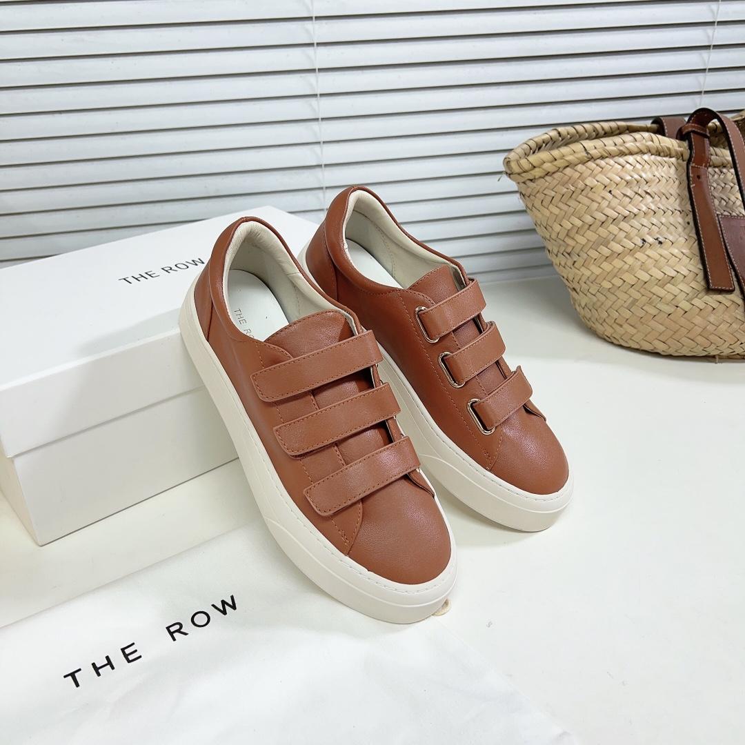 The Row Dean Strappy Sneaker In Leather - DopestKickz