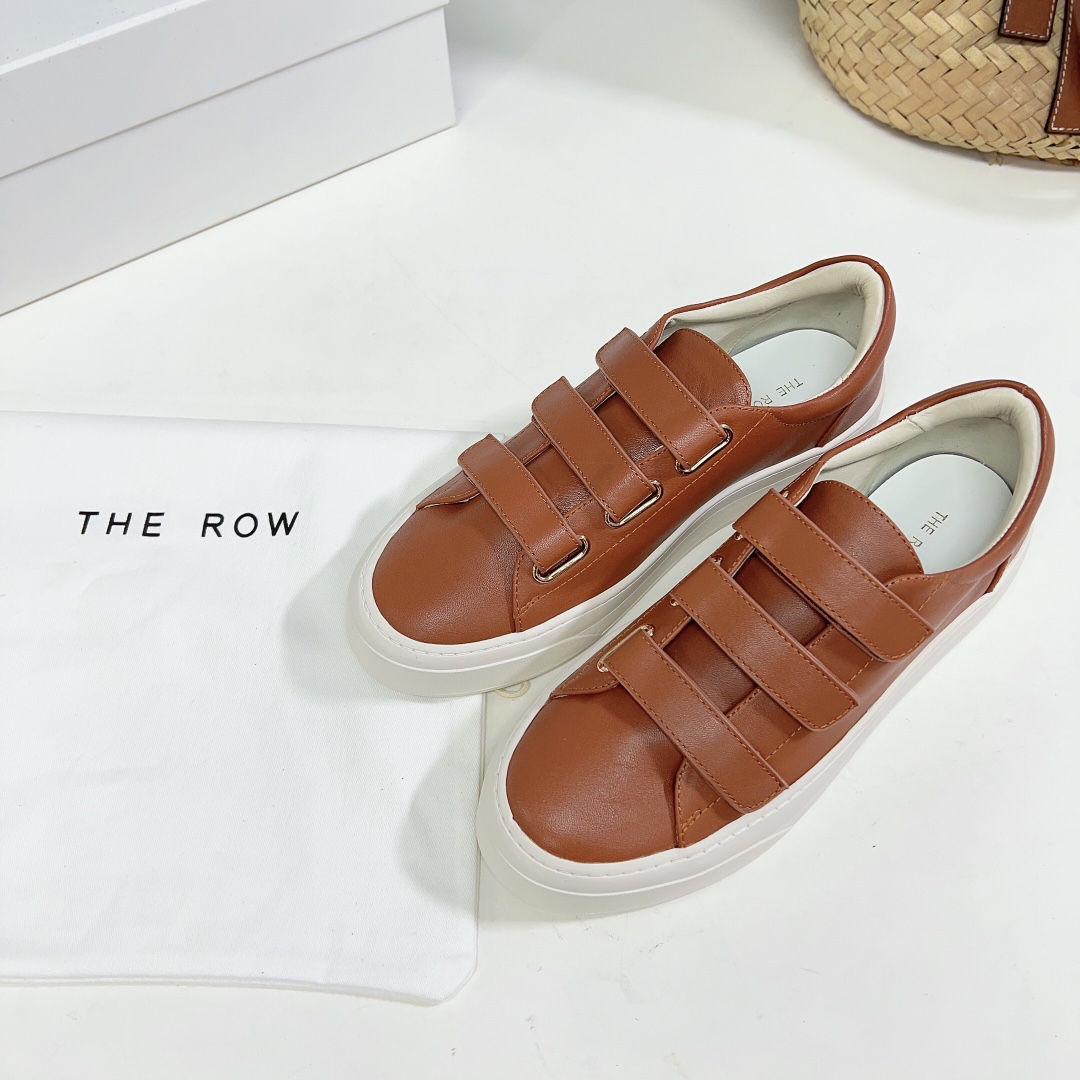 The Row Dean Strappy Sneaker In Leather - DopestKickz