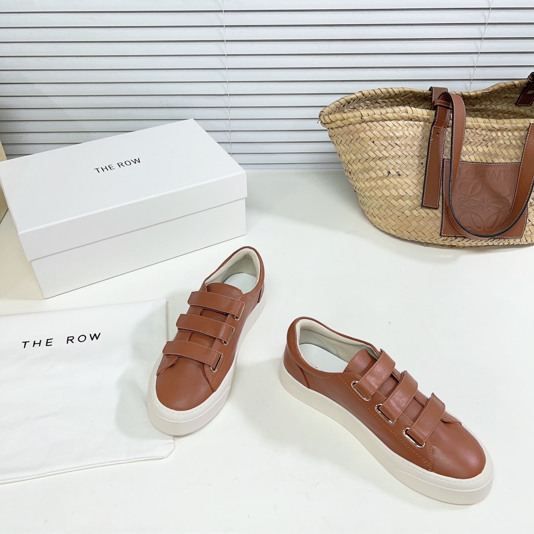 The Row Dean Strappy Sneaker In Leather - DopestKickz