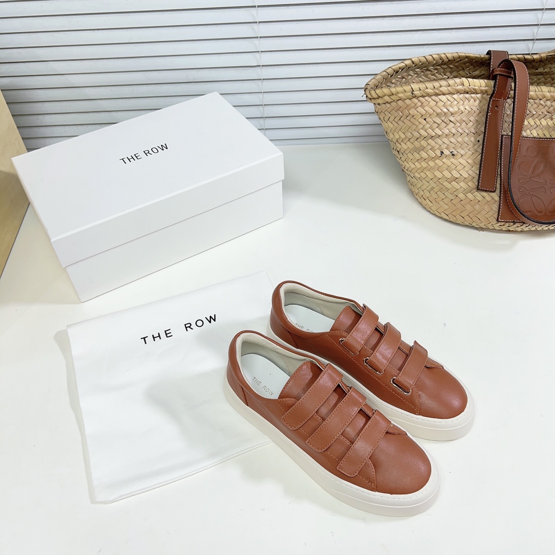 The Row Dean Strappy Sneaker In Leather - DopestKickz