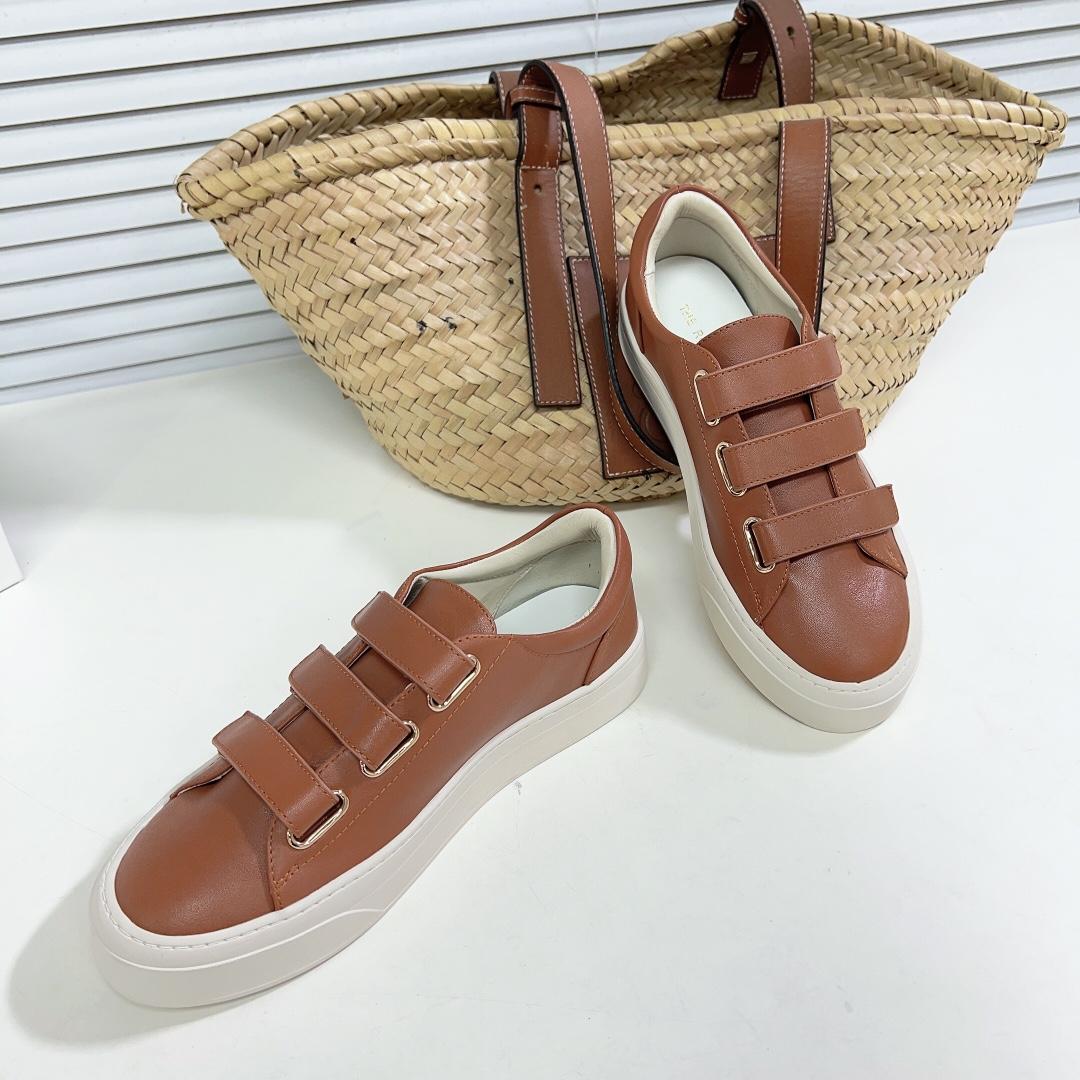 The Row Dean Strappy Sneaker In Leather - DopestKickz