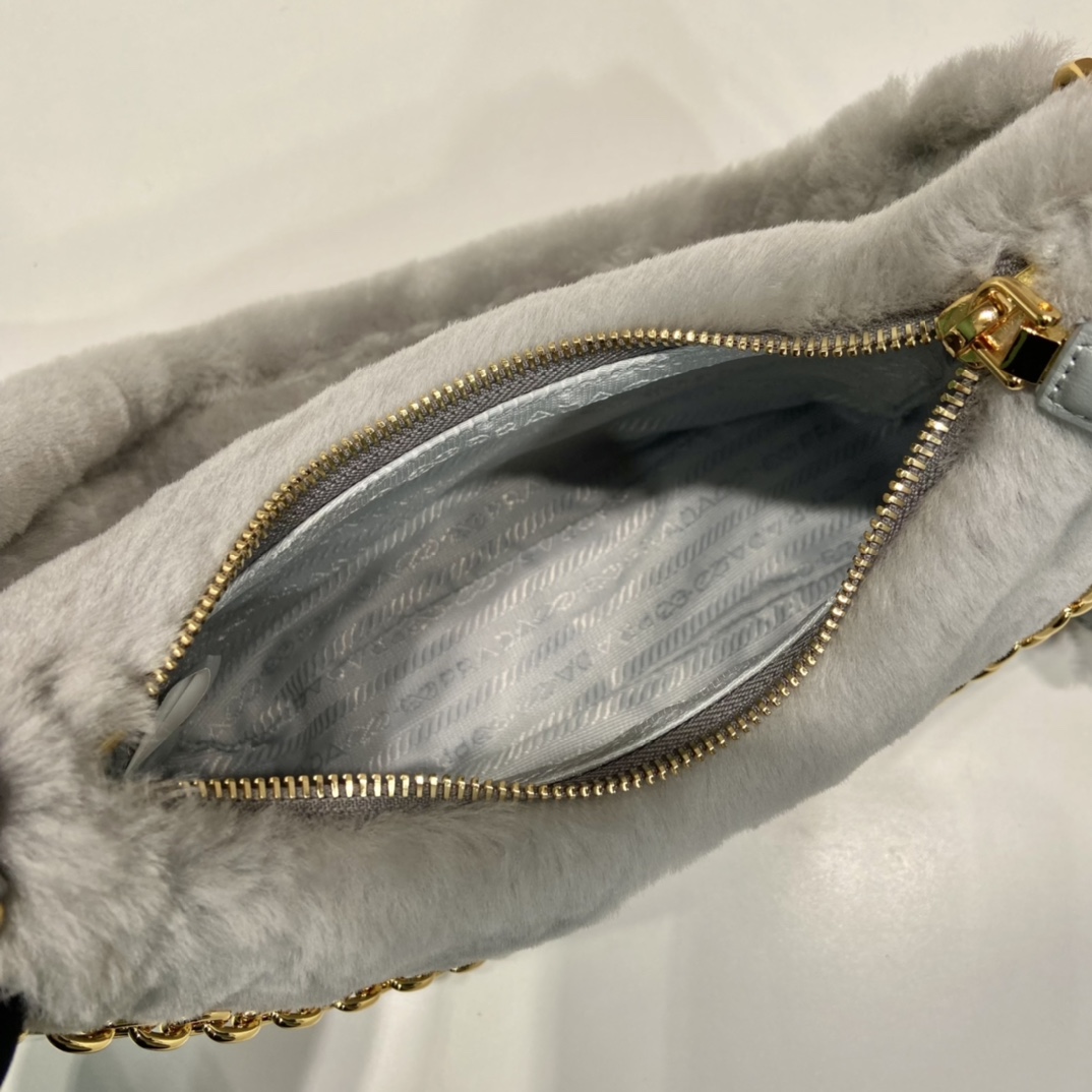Prada Shearling Mini Bag(23-17-8cm) - DopestKickz
