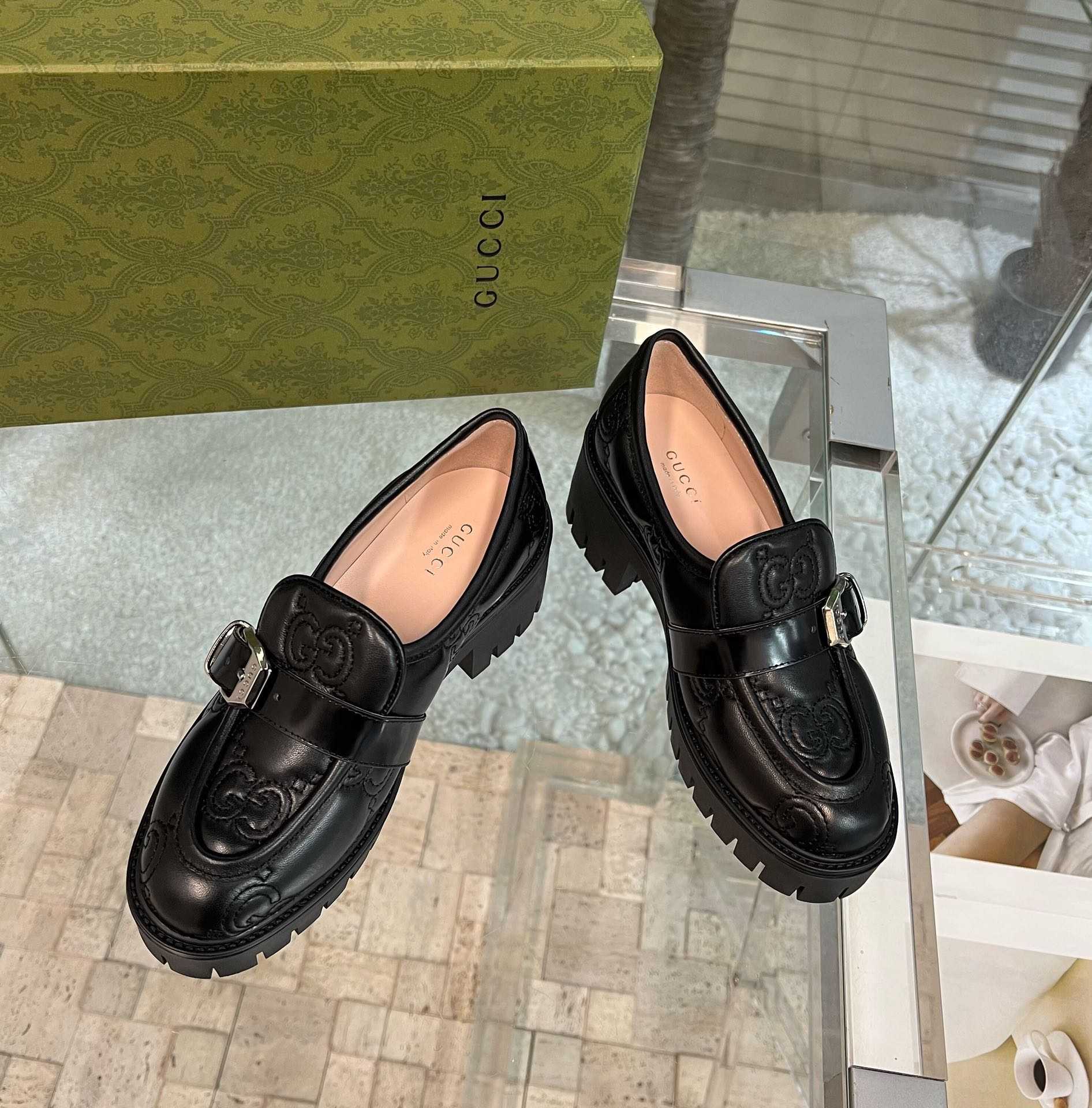 Gucci Women's GG Matelassé Shoe - DopestKickz