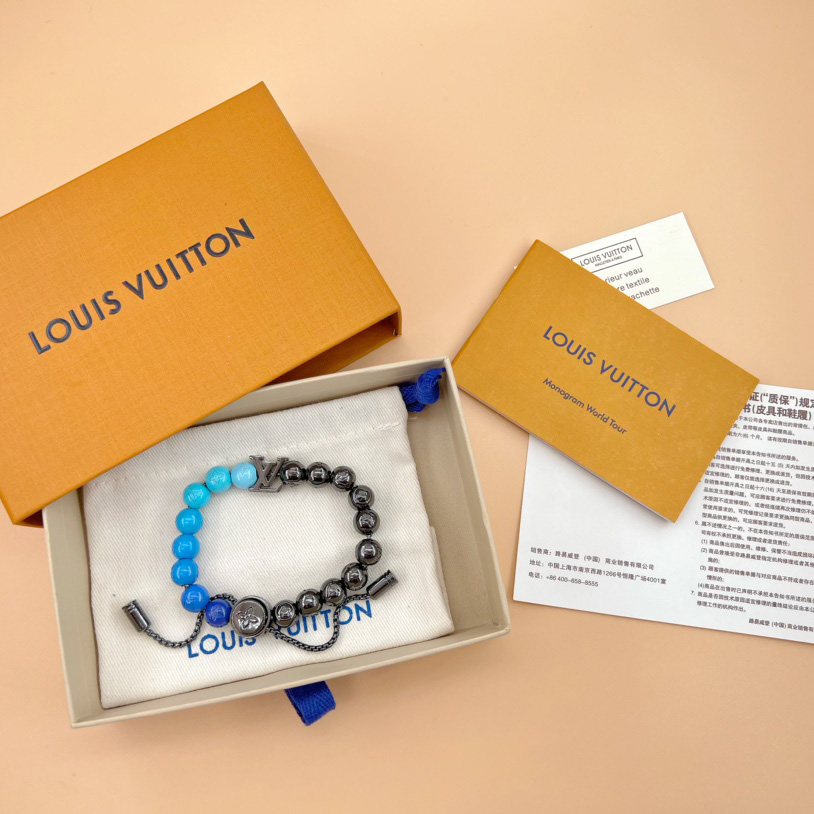 Louis Vuitton LV Beads Bracelet   M0947A - DopestKickz