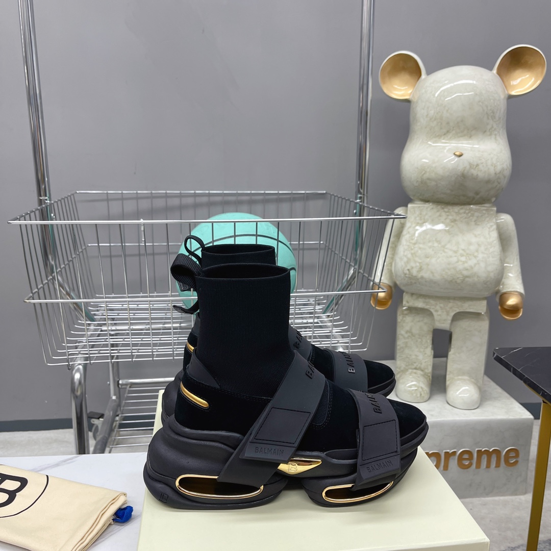 Balmain B-Bold High-Top Sneakers - DopestKickz