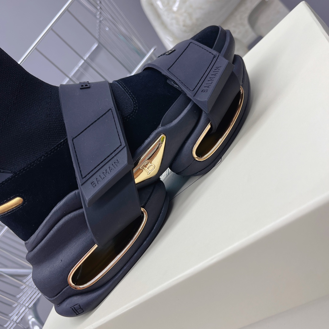 Balmain B-Bold High-Top Sneakers - DopestKickz