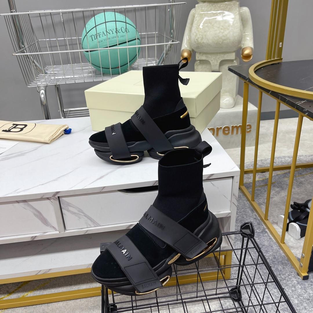 Balmain B-Bold High-Top Sneakers - DopestKickz