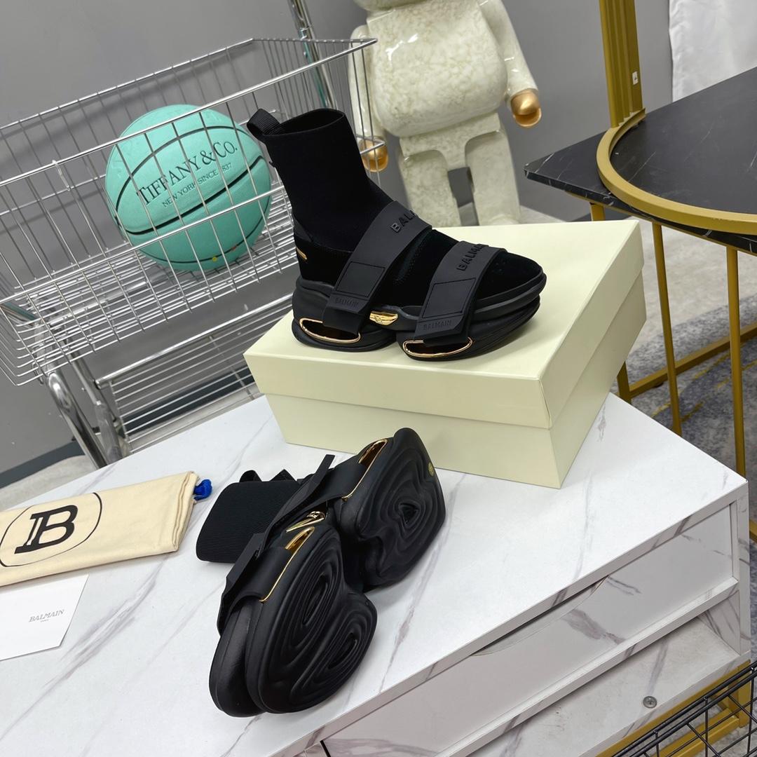 Balmain B-Bold High-Top Sneakers - DopestKickz
