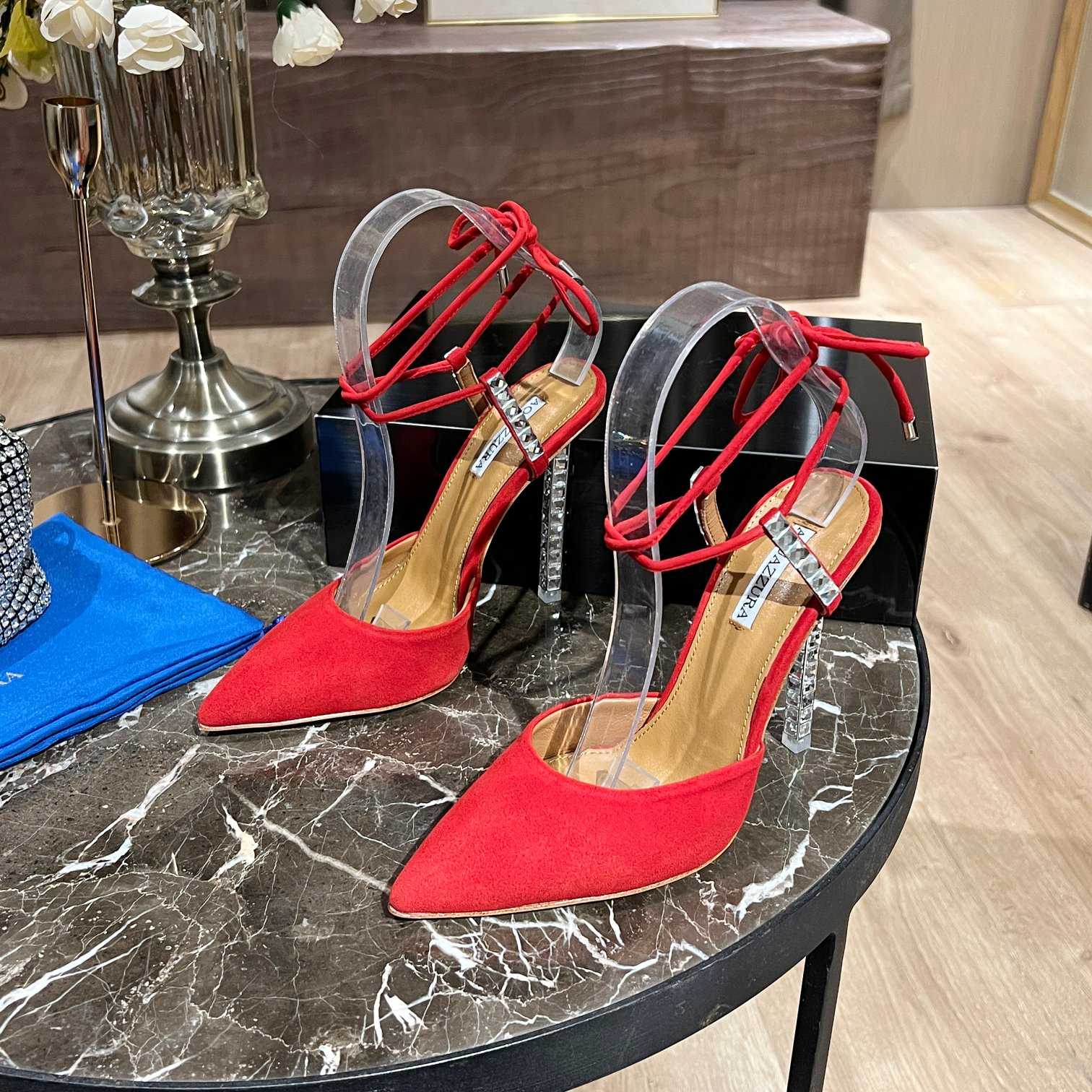 Aquazzura Rock Chic 105 Suede Pumps - DopestKickz