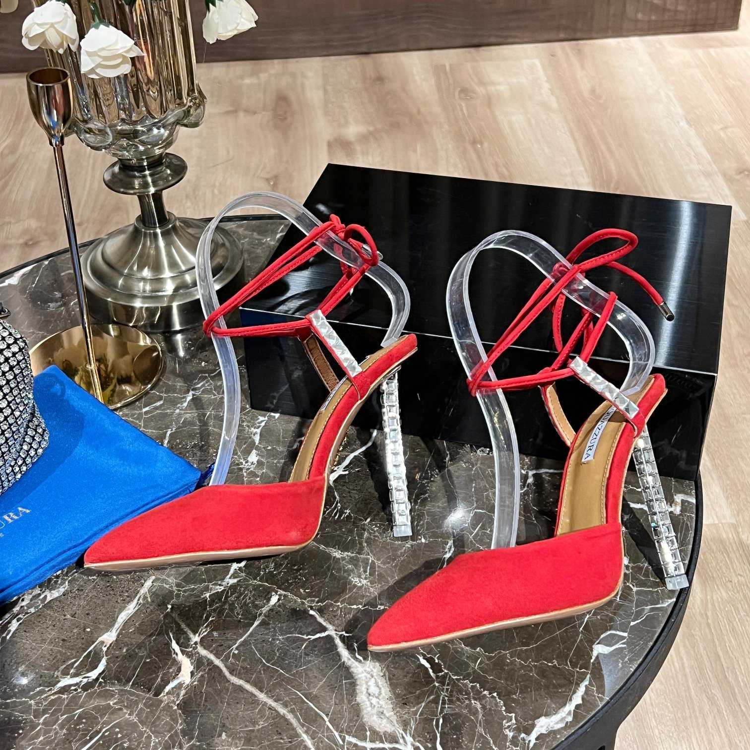 Aquazzura Rock Chic 105 Suede Pumps - DopestKickz