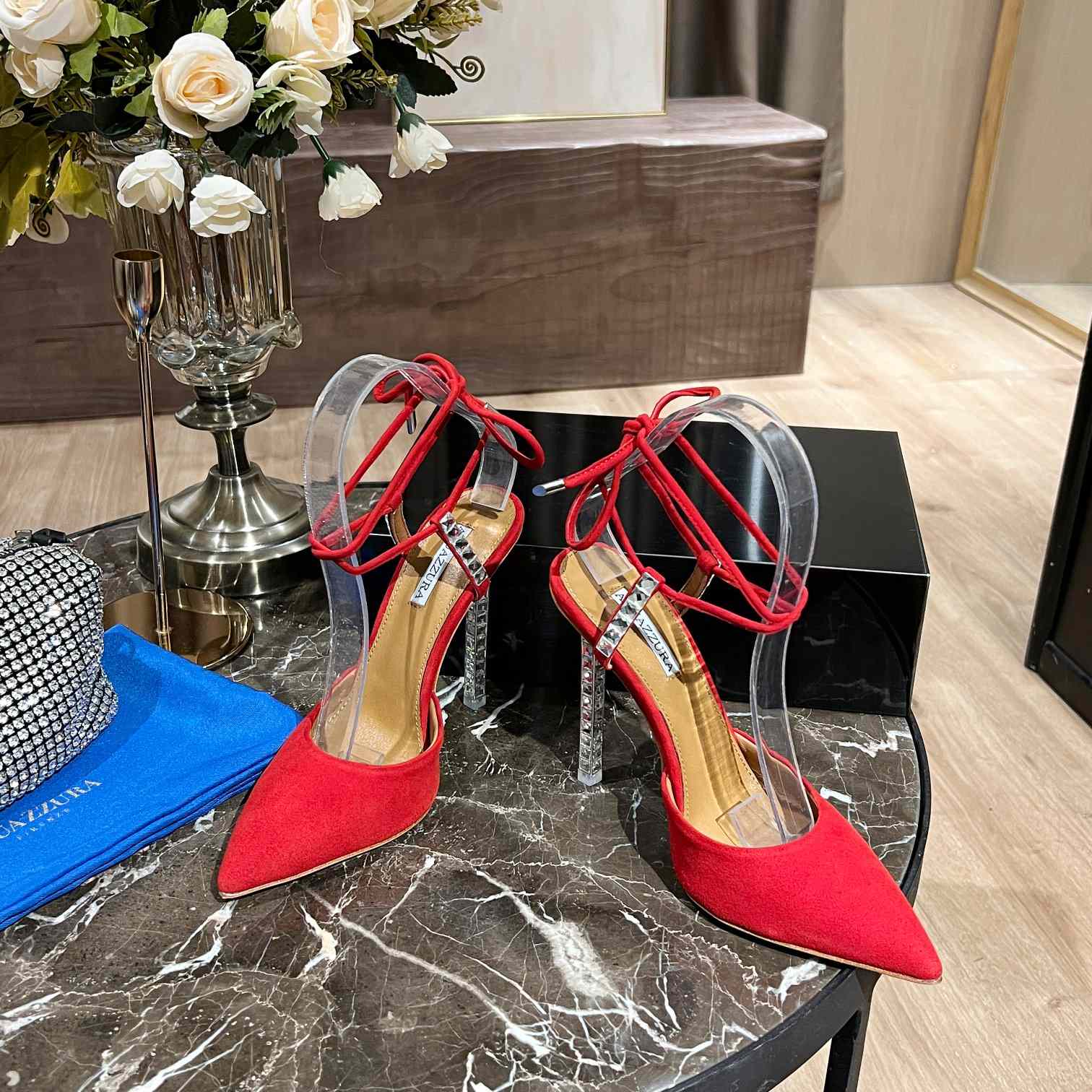 Aquazzura Rock Chic 105 Suede Pumps - DopestKickz