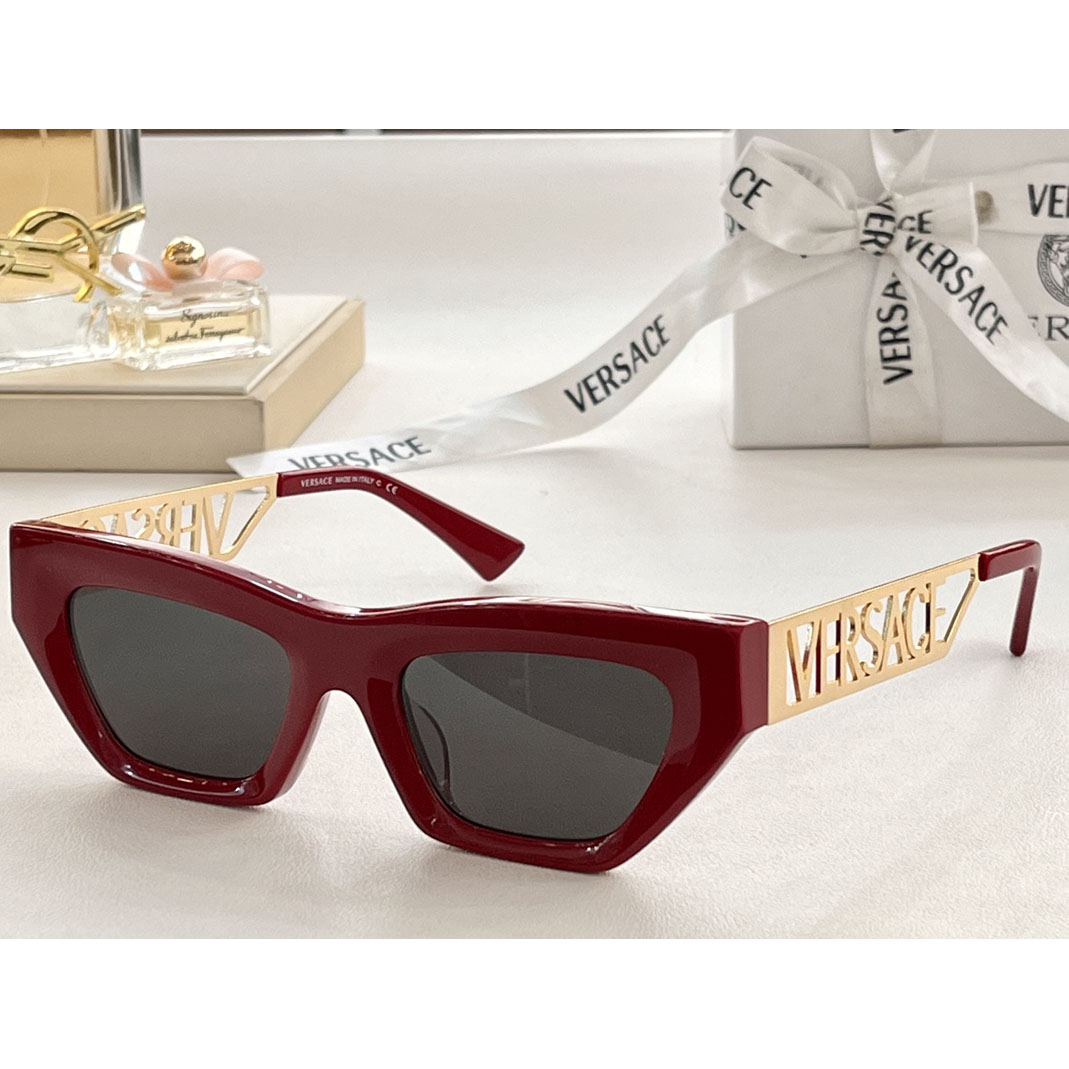 Versace 90s Vintage Logo Cat-Eye Sunglasses     VE4967  - DopestKickz