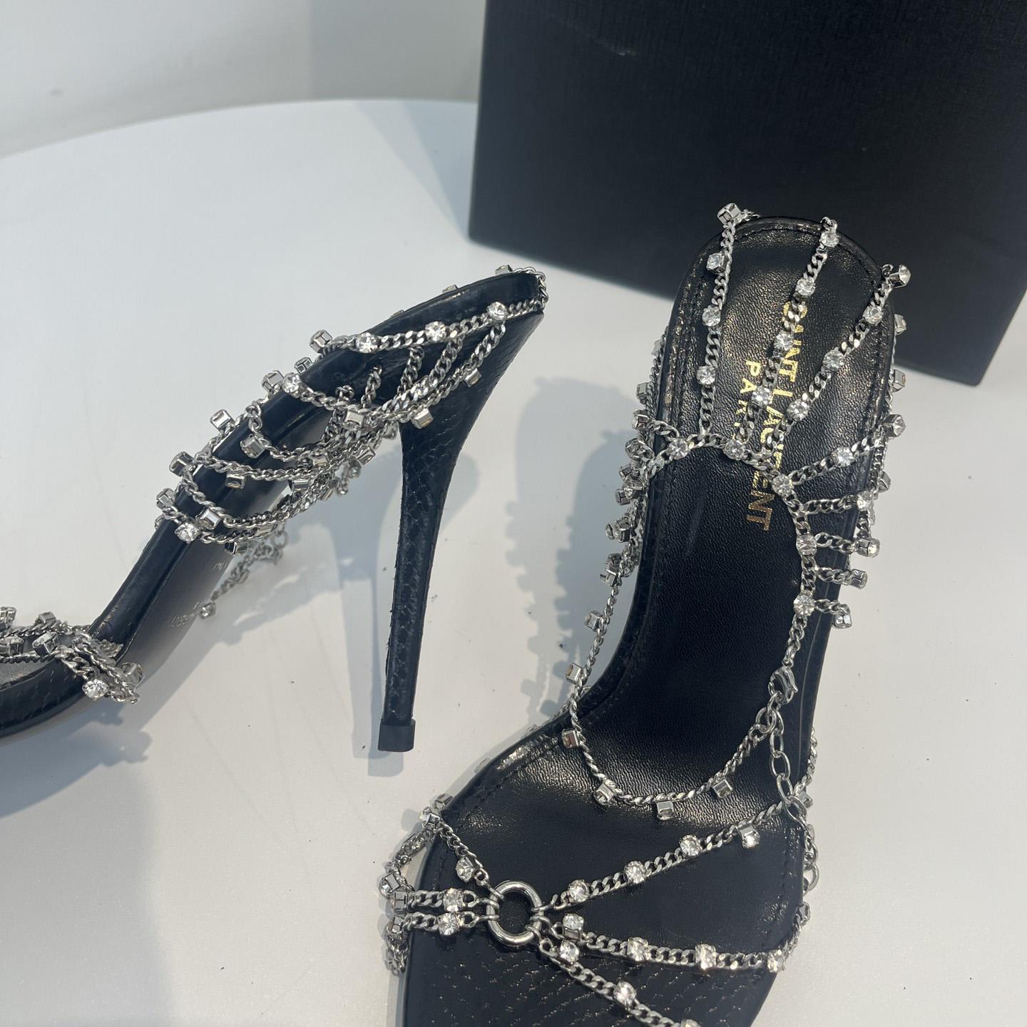 Saint Laurent Leather Sandals - DopestKickz