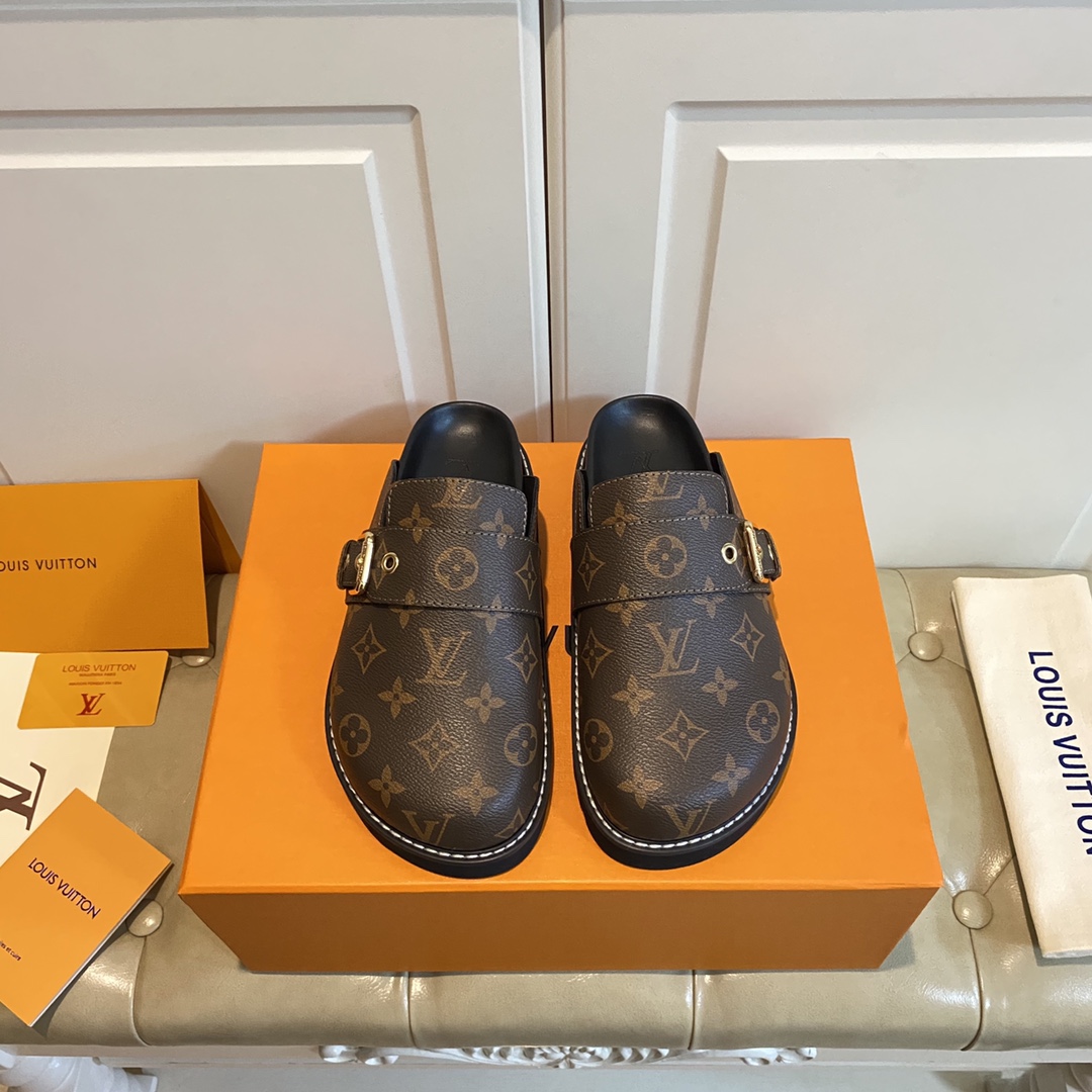 Louis Vuitton Lv Cosy Flat Comfort Clog     1AAW6O 1AAW6K - DopestKickz