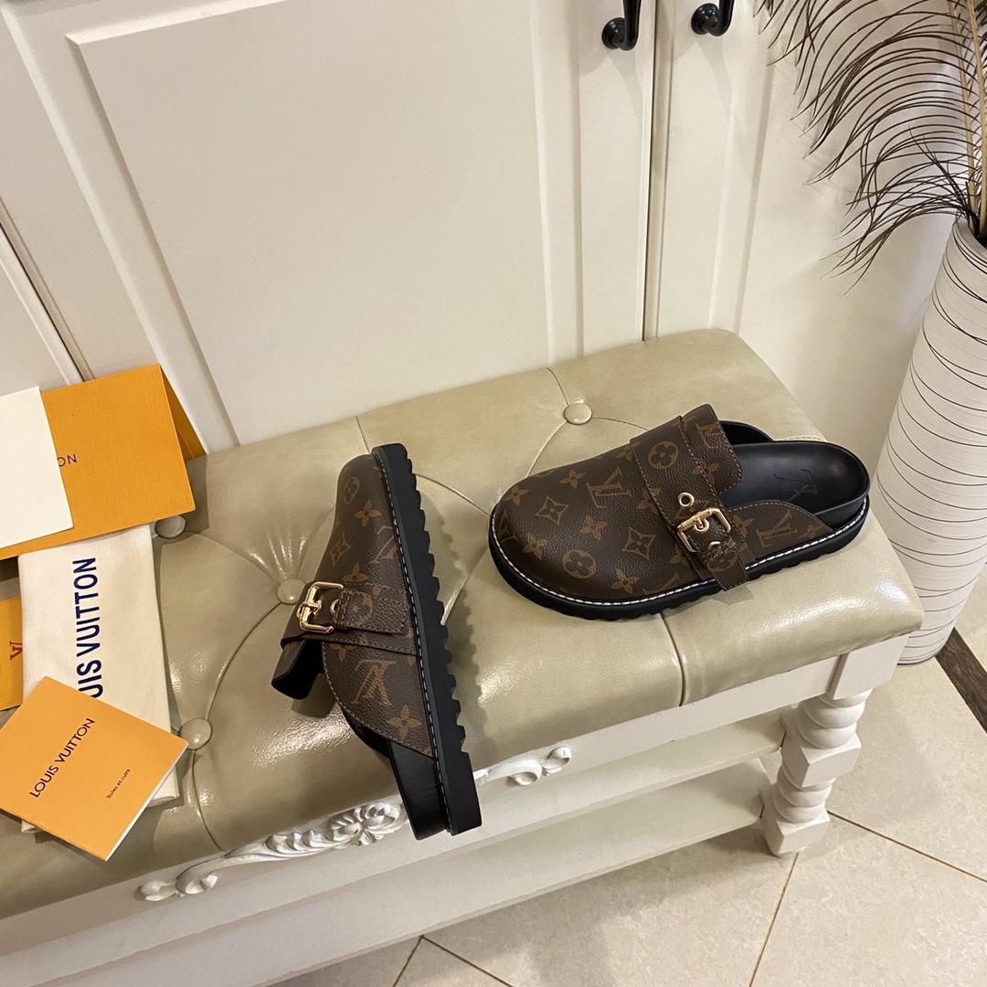 Louis Vuitton Lv Cosy Flat Comfort Clog     1AAW6O 1AAW6K - DopestKickz