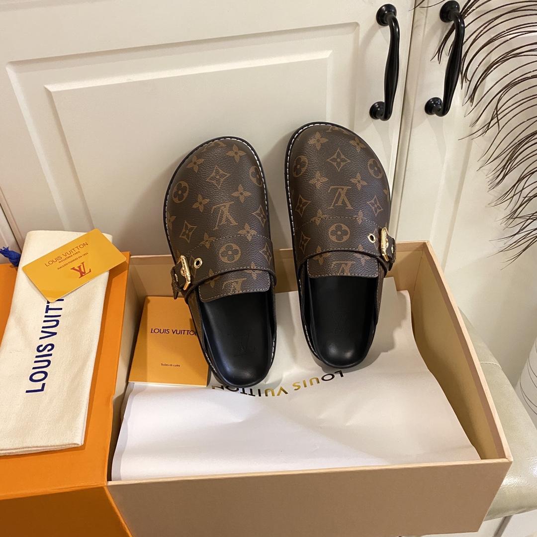 Louis Vuitton Lv Cosy Flat Comfort Clog     1AAW6O 1AAW6K - DopestKickz