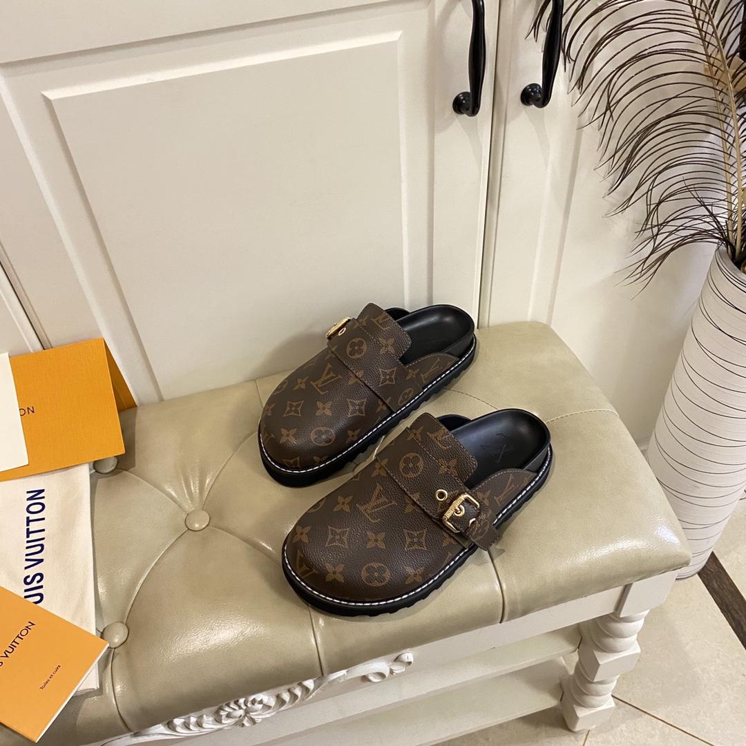Louis Vuitton Lv Cosy Flat Comfort Clog     1AAW6O 1AAW6K - DopestKickz