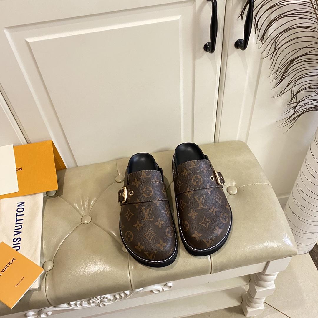Louis Vuitton Lv Cosy Flat Comfort Clog     1AAW6O 1AAW6K - DopestKickz