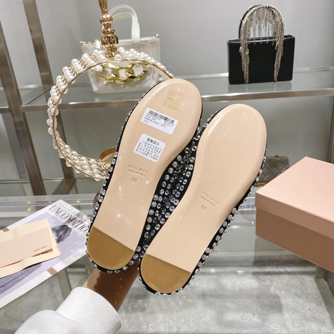 Miu Miu Satin Ballerinas - DopestKickz