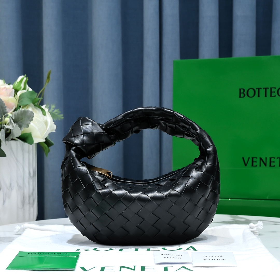 Bottega Veneta Mini Jodie Intrecciato Leather Top Handle Bag(28-23-8cm) - DopestKickz
