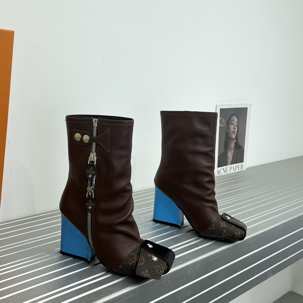 Louis Vuitton Patti Wedge Half Boot - DopestKickz