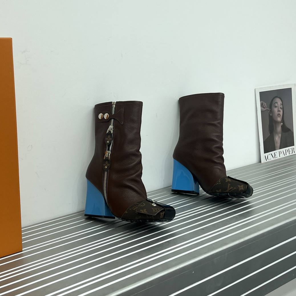 Louis Vuitton Patti Wedge Half Boot - DopestKickz
